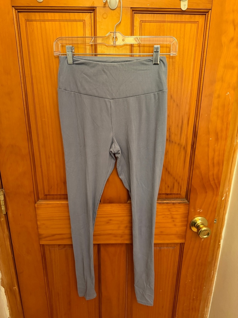 Rue 21 Ribbed High-Waist Leggings in Purple